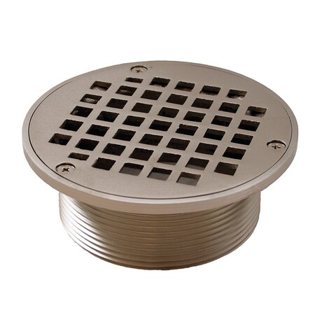 Brushed Nickel 3-1/2 In. Metal Spud With 5 In. Round Strainer